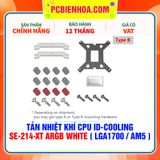  TẢN NHIỆT KHÍ CPU ID-COOLING SE-214-XT ARGB WHITE ( HỖ TRỢ SOCKET LGA1700 / AM5 ) 