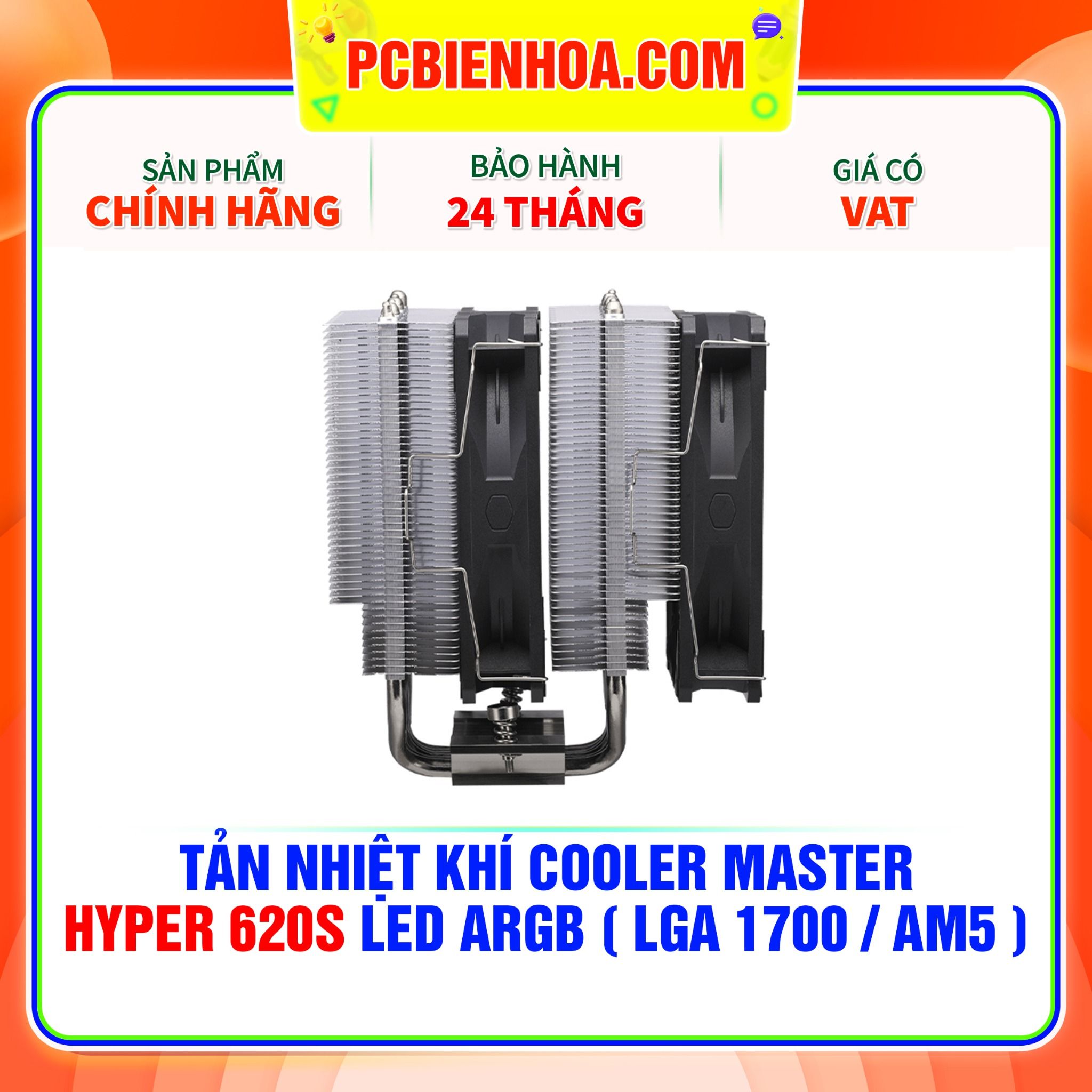  TẢN NHIỆT KHÍ COOLER MASTER HYPER 620S LED ARGB ( HỖ TRỢ SOCKET LGA 1700 /AM5 ) 