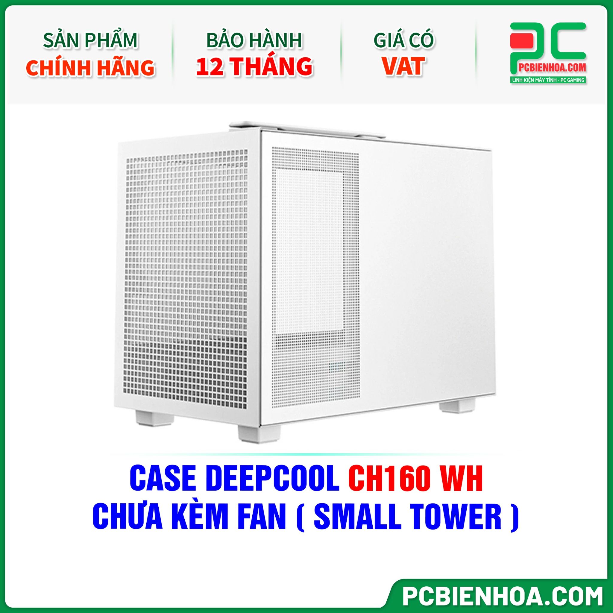  CASE DEEPCOOL CH160 WH - CHƯA KÈM FAN ( SMALL TOWER ) 