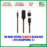  TAI NGHE HYPERX CLOUD III BLACK-RED ( DTS HEADPHONE: X ) 