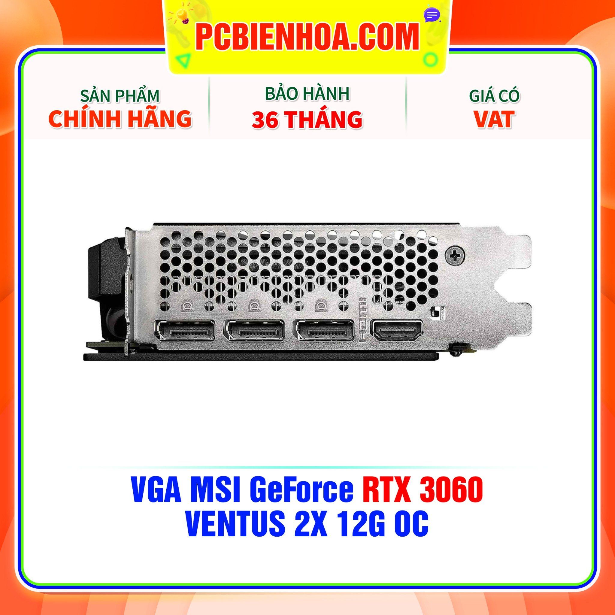  VGA MSI GeForce RTX 3060 VENTUS 2X 12G OC GDDR6 