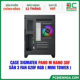  CASE XIGMATEK PANO M NANO 3GF - SẴN 3 FAN G20F RGB ( MINI TOWER - EN45523 ) 
