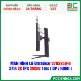  MÀN HÌNH LG UltraGear 27GS85Q-B - 27in 2K IPS 200Hz 1ms ( DP / HDMI ) 