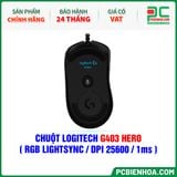  CHUỘT LOGITECH G403 HERO ( RGB LIGHTSYNC / DPI 25600 / 1ms ) 