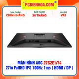  MÀN HÌNH AOC 27G2E1/74 - 27in FullHD IPS 100Hz 1ms ( HDMI / DP ) 