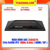  MÀN HÌNH AOC 24G4E/74 - 24in FullHD IPS 180Hz 0.5ms ( HDMI / DP ) 