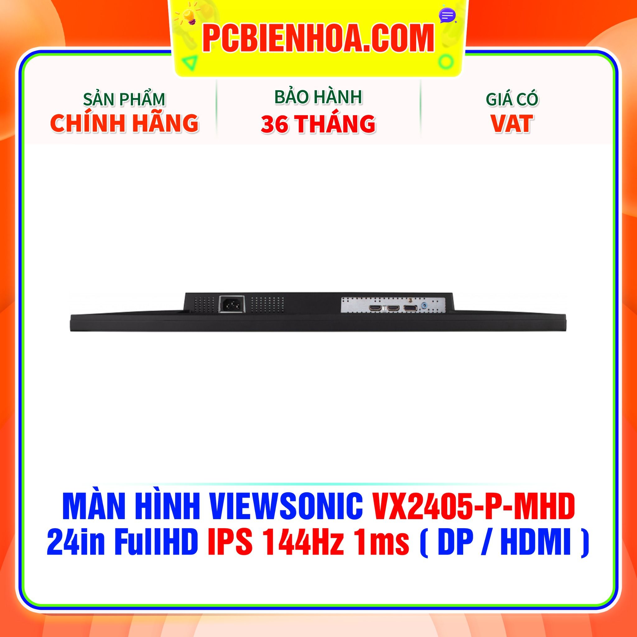  MÀN HÌNH VIEWSONIC VX2405-P-MHD 24in FullHD IPS 144Hz 1ms ( DP / HDMI ) 