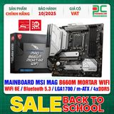  THANH LÝ - DDR5 - MAINBOARD MSI MAG B660M MORTAR WIFI ( WiFi 6E / Bluetooth 5.3 / LGA1700 / m-ATX / 4xDDR5 ) - BH 10/2025 