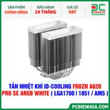  TẢN NHIỆT KHÍ ID-COOLING FROZN A620 PRO SE ARGB WHITE ( HỖ TRỢ SOCKET LGA1700|1851 / AM5 ) 
