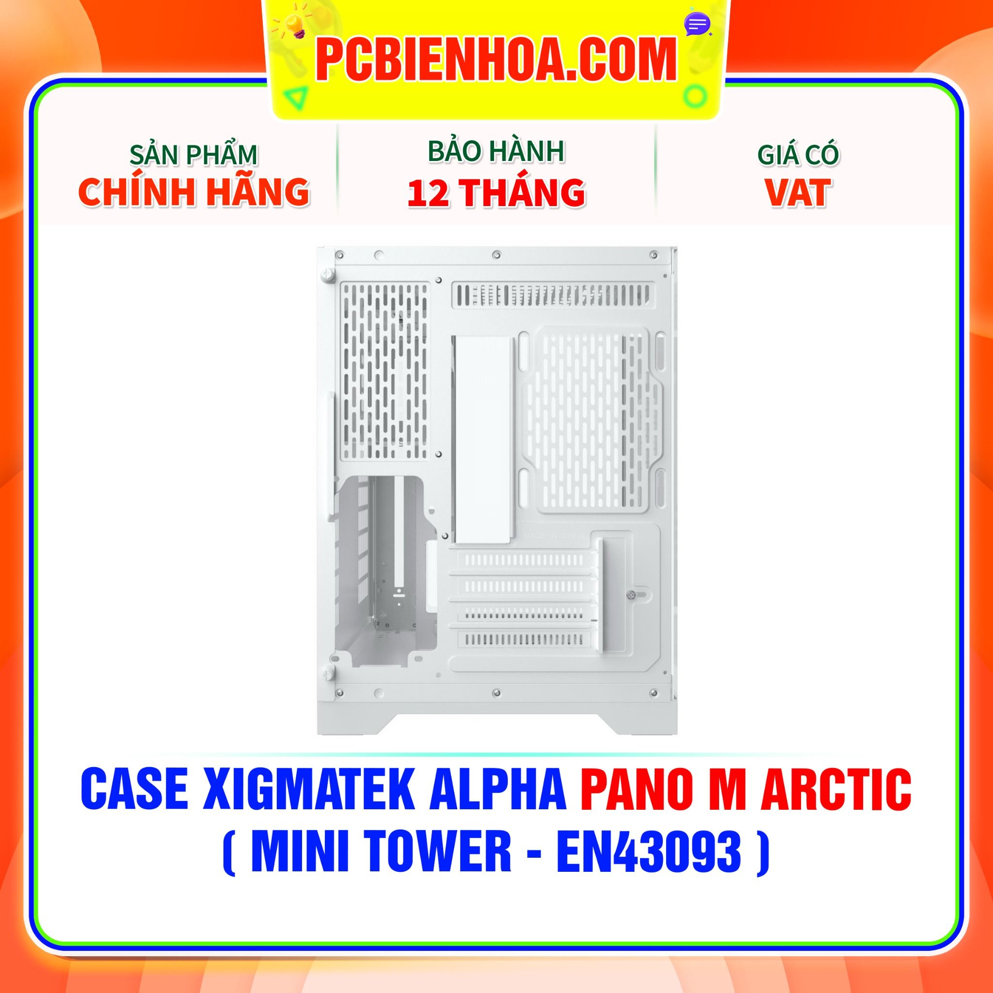  CASE XIGMATEK ALPHA PANO M ARCTIC ( MINI TOWER - EN43093 ) 