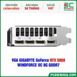  VGA GIGABYTE GeForce RTX 5060 WINDFORCE OC 8G GDDR7 (GV-N5060WF2OC-8GD) 