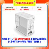  CASE HYTE Y40 SNOW WHITE S-Tier Aesthetic - SẴN DÂY RISER PCIe 4.0 & 2 FAN 12CM ( CS-HYTE-Y40-WW / MID TOWER ) 