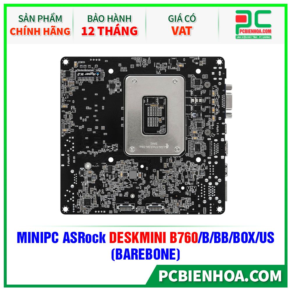  MINIPC ASRock DESKMINI B760/B/BB/BOX/US (BAREBONE) 