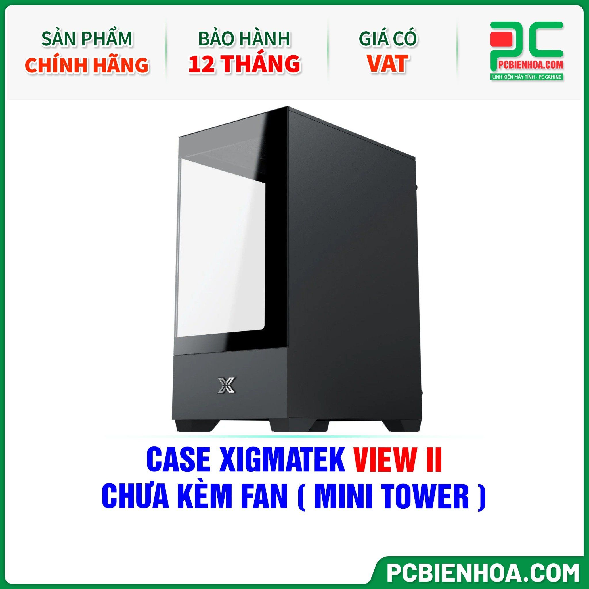  CASE XIGMATEK VIEW II - CHƯA KÈM FAN ( MINI TOWER - EN46223 ) 