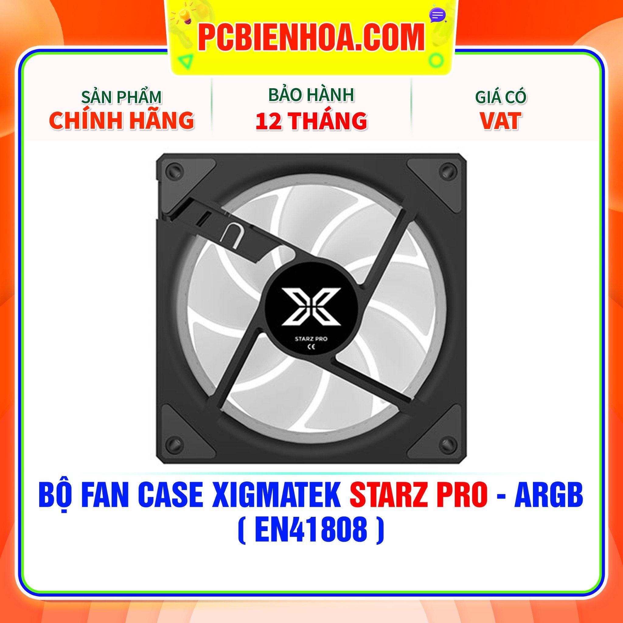  BỘ FAN CASE XIGMATEK STARZ PRO - ARGB ( EN41808 ) 