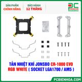  TẢN NHIỆT KHÍ JONSBO CR-1000 EVO RGB WHITE ( HỖ TRỢ SOCKET LGA1700 / AM5 ) 