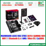  DDR5 - MAINBOARD ASUS ROG STRIX X870-I GAMING WIFI ( WiFi 7 / Bluetooth 5.4 / AM5 / Mini-ITX / 2xDDR5 ) 