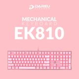  BÀN PHÍM CƠ DAREU EK810 QUEEN ( PINK-LED - RED / BROWN D SWITCH ) 