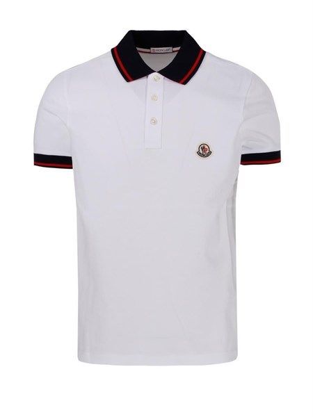  Polo Moncler Trắng Cổ Chữ H20918A 0009 84556 