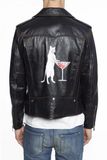  Áo Khóac Da Saint Laurent Lưng Mèo 