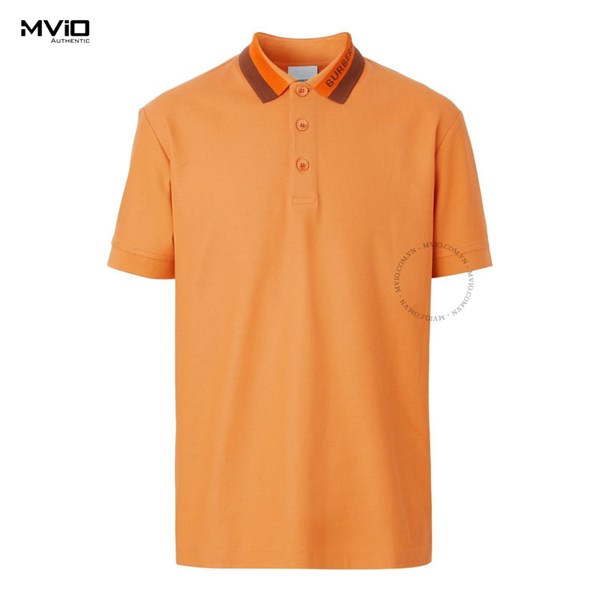 Polo Burberry Cam Cổ Cam Nâu 8064204