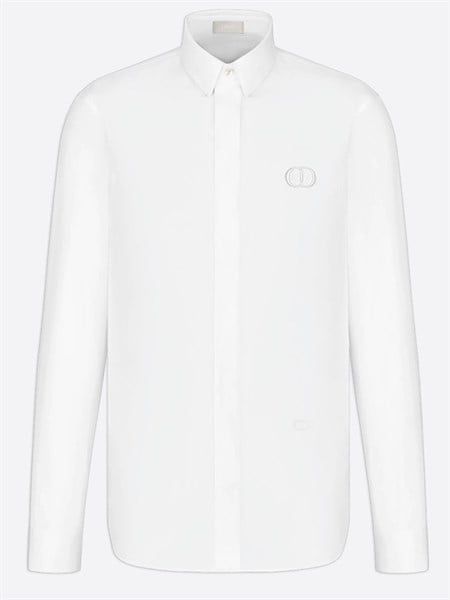  Sơ Mi Dior Trắng Dài Tay Logo Cd To 013C501C1581 002 