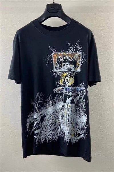  Phông Alexander Mcqueen Đen Hình Trắng Mno291571 