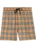  Short Burberry Camel Kẻ Cân (8010219) 