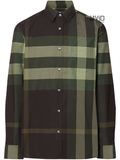  Sơ Mi Burberry Dài Tay Xanh Lá 8011386 