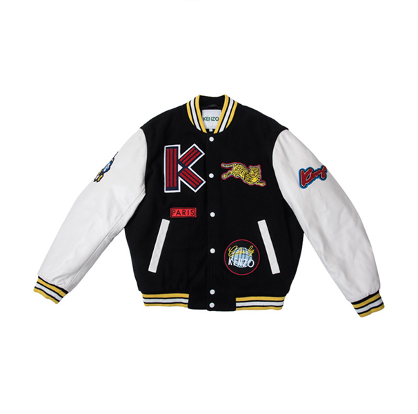  Áo Khoác Kenzo Da Nỉ F865Bl13410G Lưng Rồng 