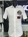  Sơ Mi Dior Cộc Tay Trắng Thêu Hoa Hồng 