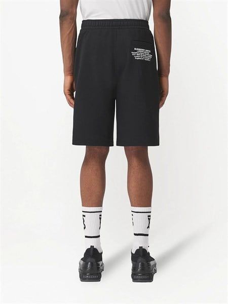  Short Burberry Đen Chữ Túi Sau London 8043279 