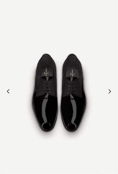  Loafer Louis Vuitton Đen Da Bóng Kẻ Caro Mt0116 