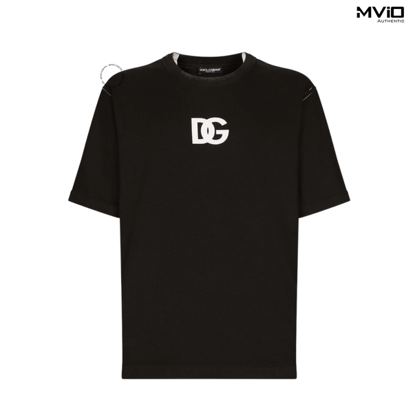  Phông Dolce Gabbana Đen Xám Logo DG Trắng G8PN9TGJJ8 N000 