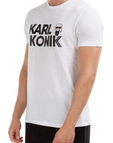  Phông Karl Lagerfeld Trắng Chữ Ikonik 501224 