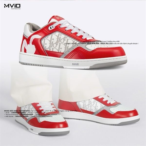  Sneaker Dior B27 Đỏ Calfskin CNY 3SN272ZWB30039 