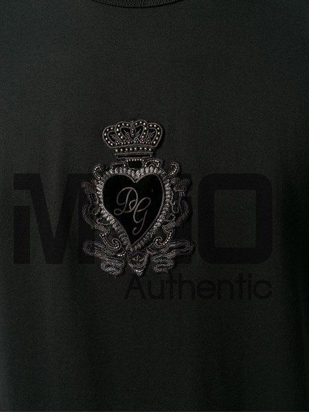  Phông Dolce Đen Thêu Ngực G7Rjp N0000 