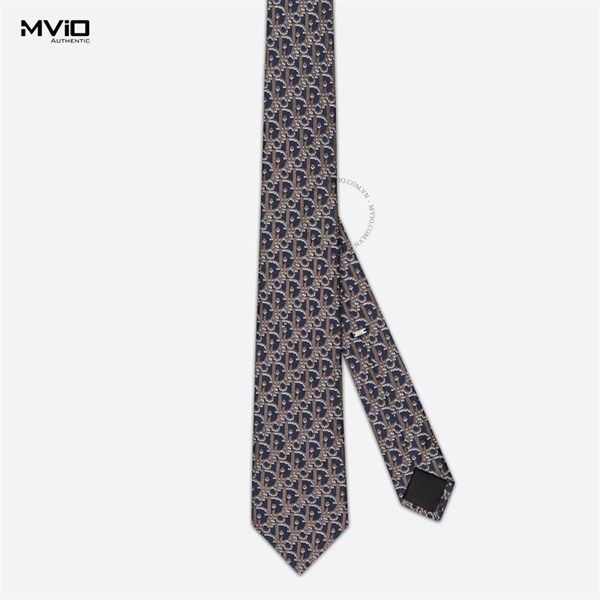  Caravat Dior Navy Vân Oblique 29C1047A0679 