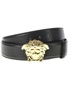  Belt Versaca Palazzo With Medusa Buckle Black Dcu4140 Dgovv D410H 
