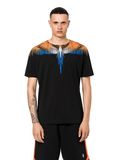  Phông Marcelo Burlon Đen Cánh Cam Xanh 
