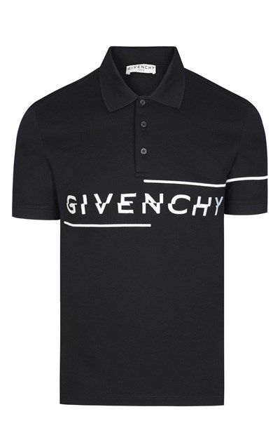 Polo GIVENCHY Đen chữ trắng ngực BM70U63006 – MVIO