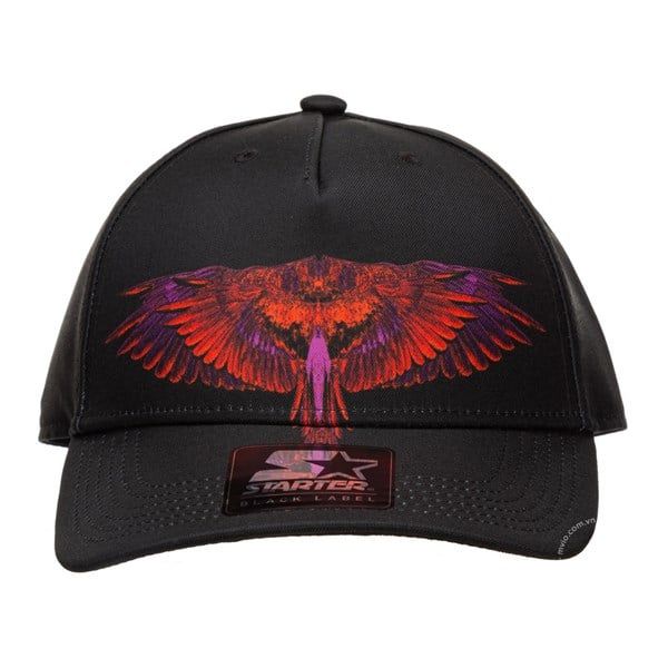  Mũ Marcelo Burlon Đen Cánh Đỏ Cmlb008R20Fab0061025 