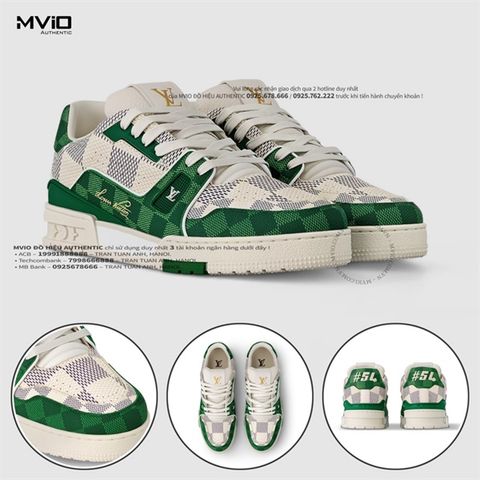  Sneaker Louis Vuitton Trainer Green Damier 1AC58D 