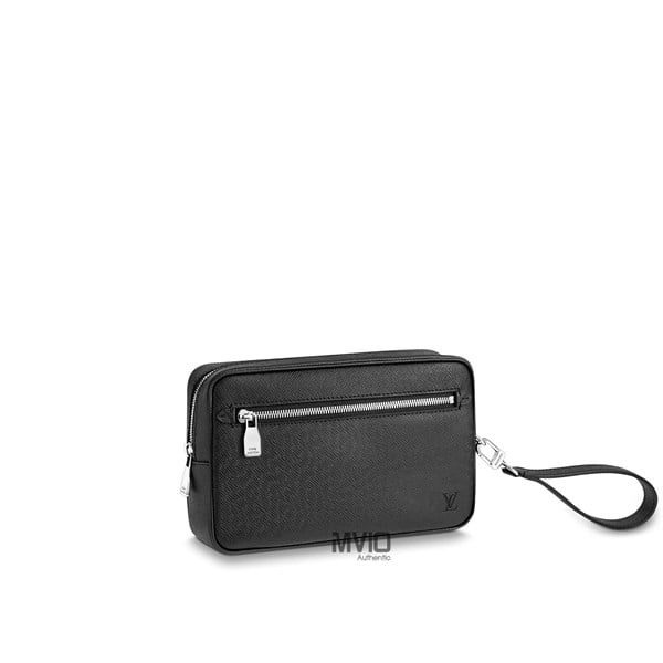  Clutch Louis Vuitton Po.Kasai Taiga Noir M33424 