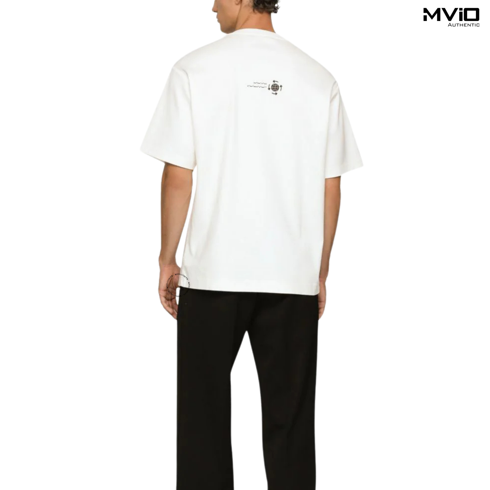  Phông Dolce Gabbana Trắng Logo DG Đen Chữ Nhỏ G8PN9ZG7K0I 