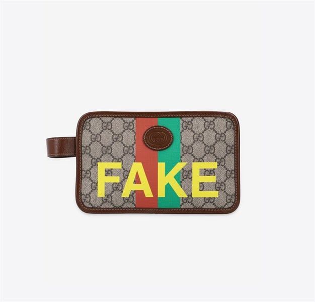  Clutch Gucci Nâu Chữ Not Fake 