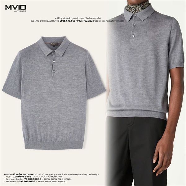  Polo Loro Piana Xám Merino FAO5066M0JK 