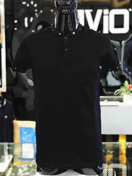  Polo Saint Laurent Đen Đinh Tán 415192 