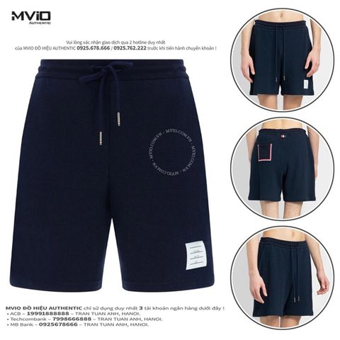  Short Thom Browne Navy Túi Sau Viền MJQ188AJ0114 415 