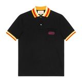  Polo Gucci Đen Cổ Vàng 527727 - X9X76 